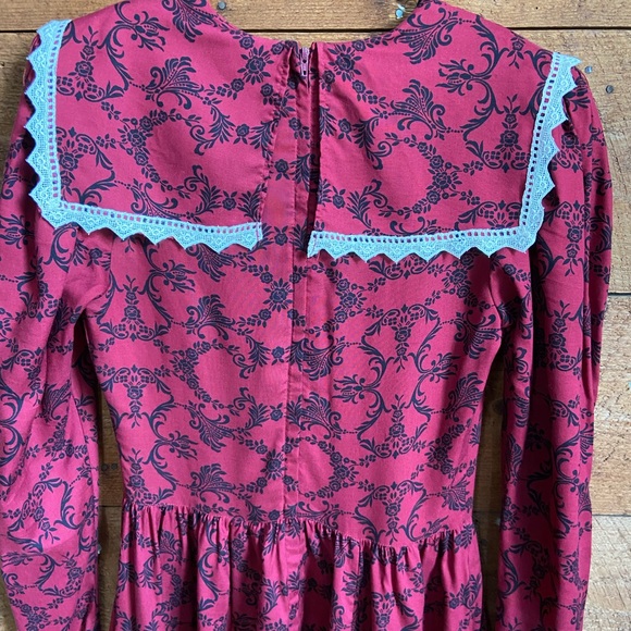 Vintage Gunne Sax prairie collar dress size 9 - Picture 8 of 14